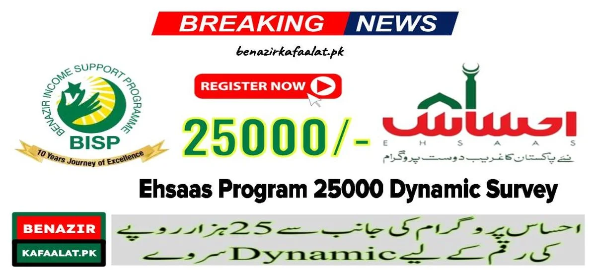 Latest Ehsaas Program 25000 Dynamic Survey