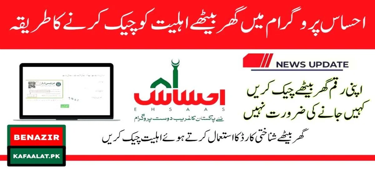 New Method for Ehsaas Program CNIC Check Online