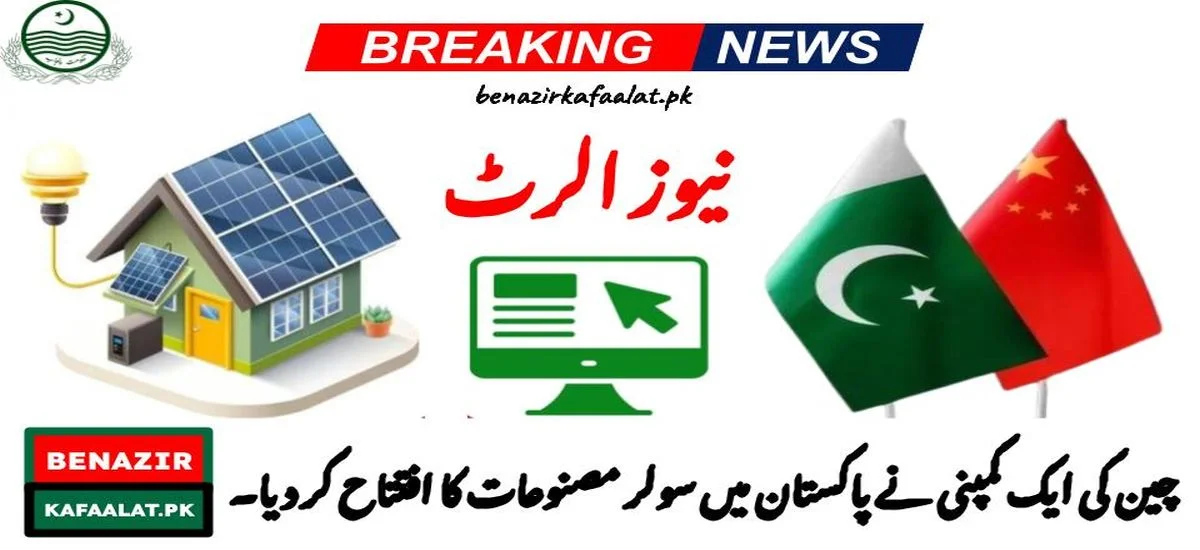 News Alert A Chinese company inaugurates solar products